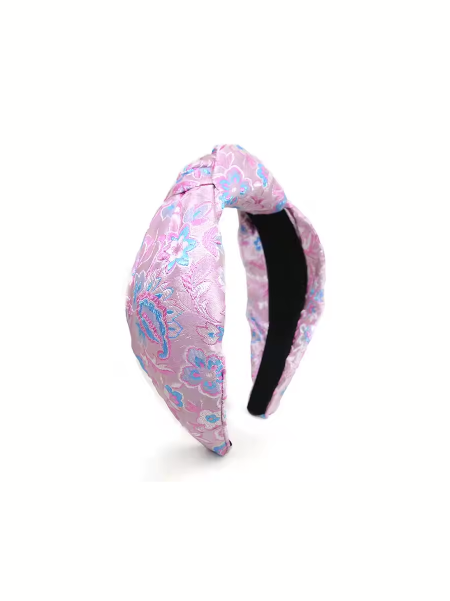 Pink Silk Floral Headband