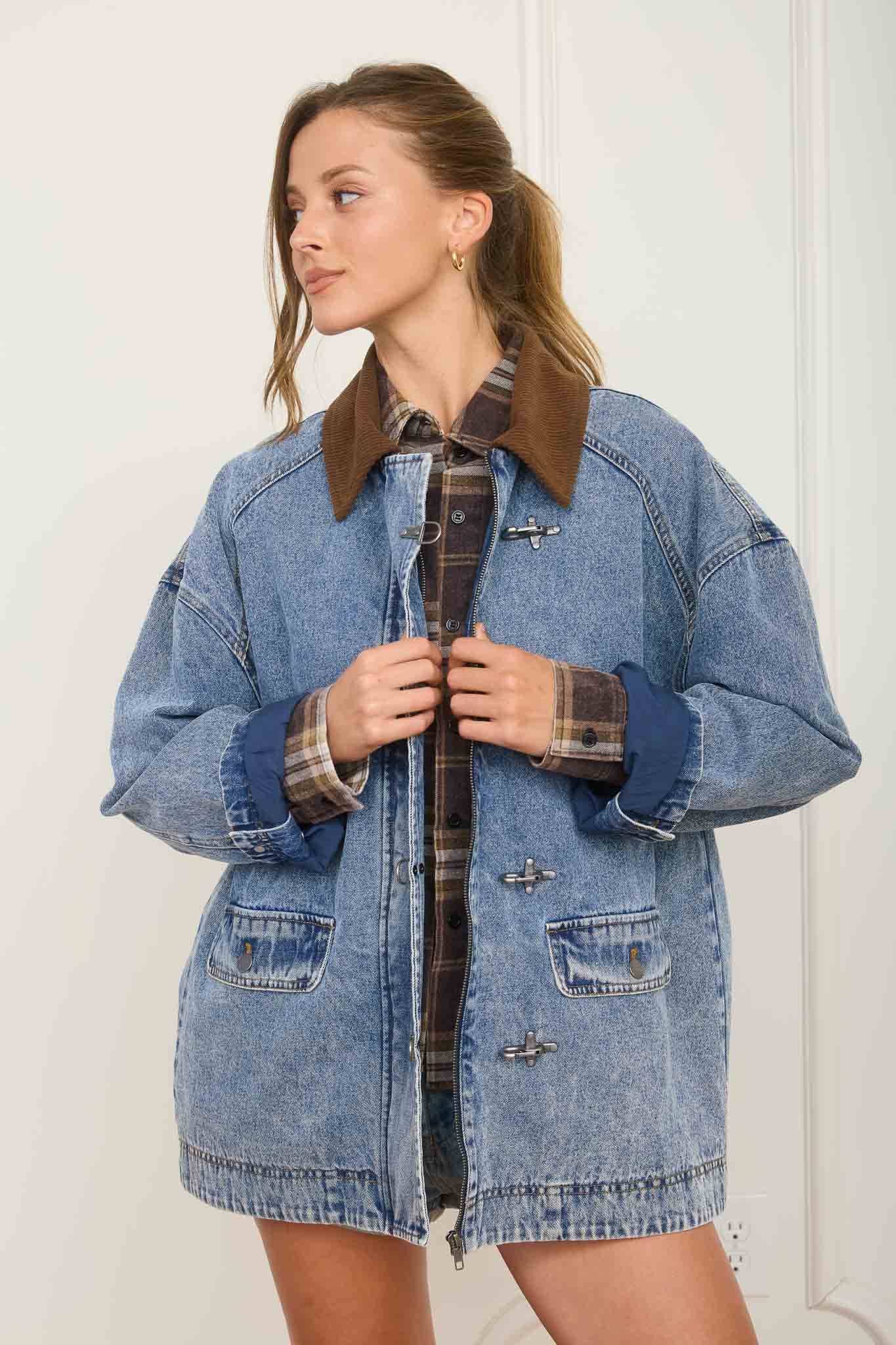 Take a Hike Denim Trucker Jacket