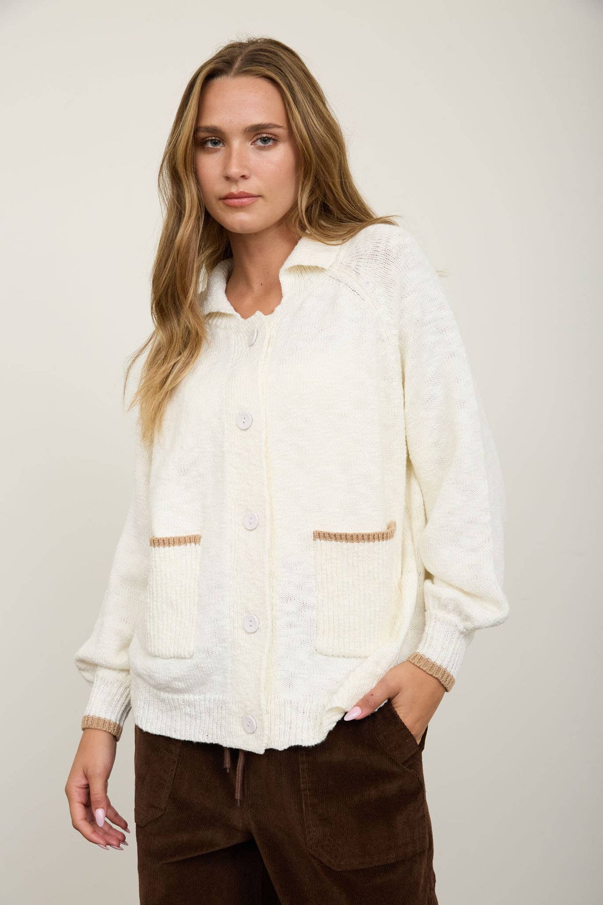 IVORY Puppy Cardigan