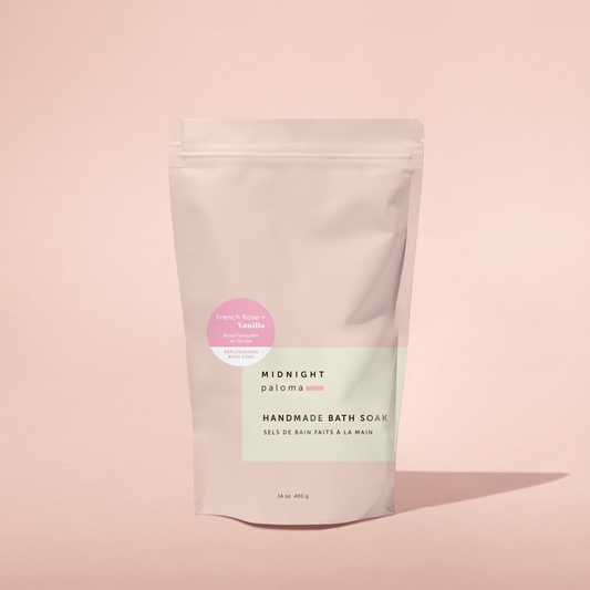 French Rose + Vanilla Replenishing Bath Soak: 14oz