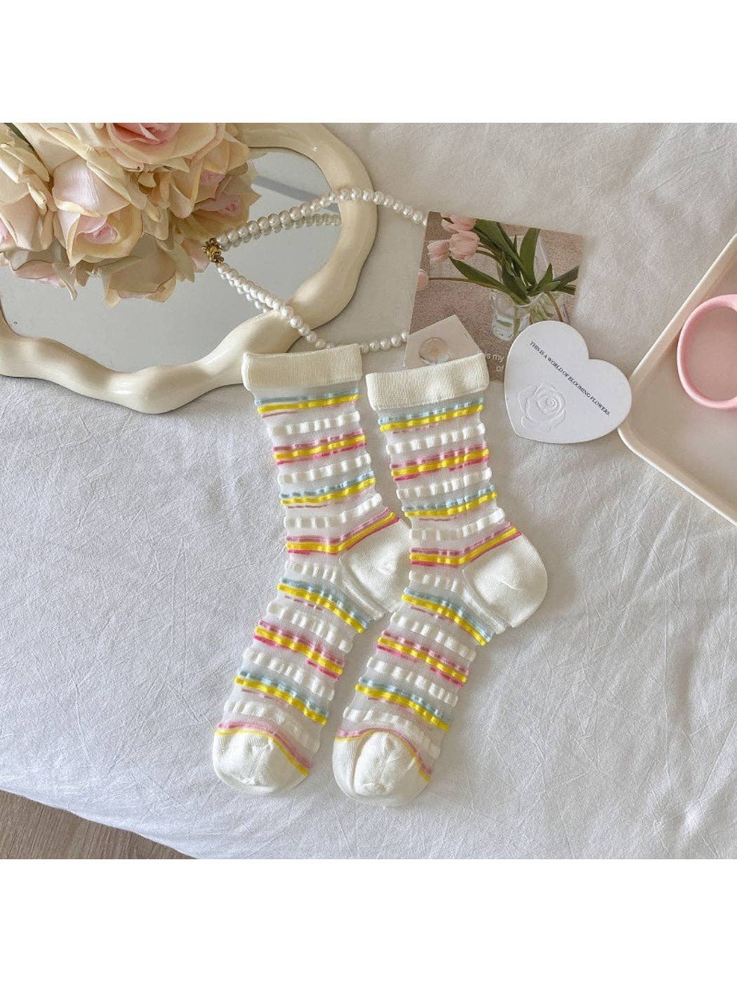 Pastel Mix Crew Socks