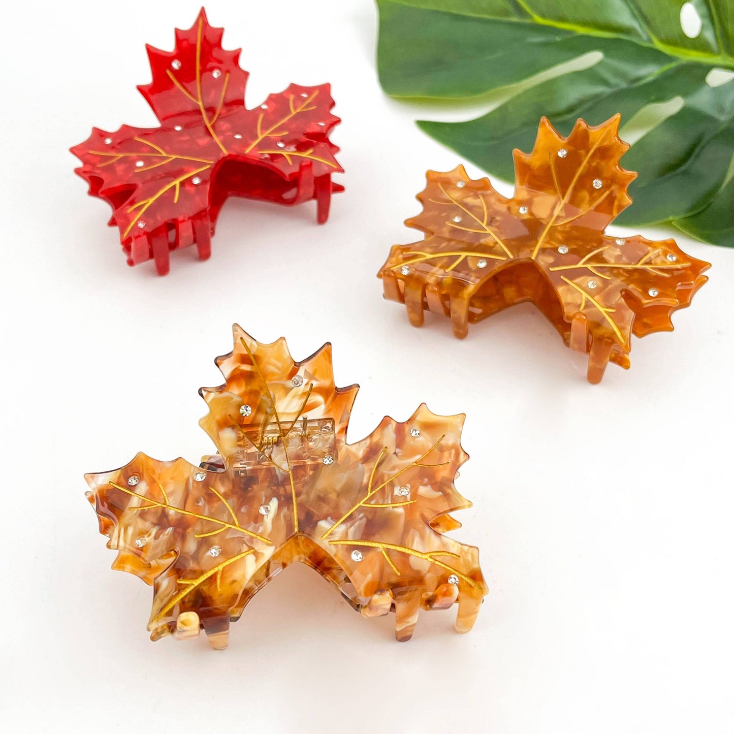 Eco friendly Maple Leaf Hair Claw Hair Clip