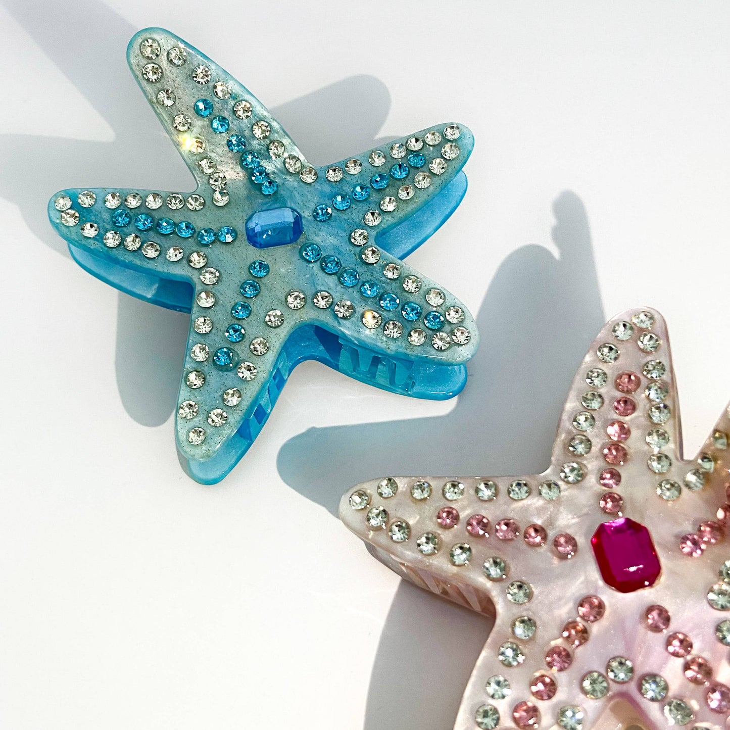 Crystal Starfish Claw Clip