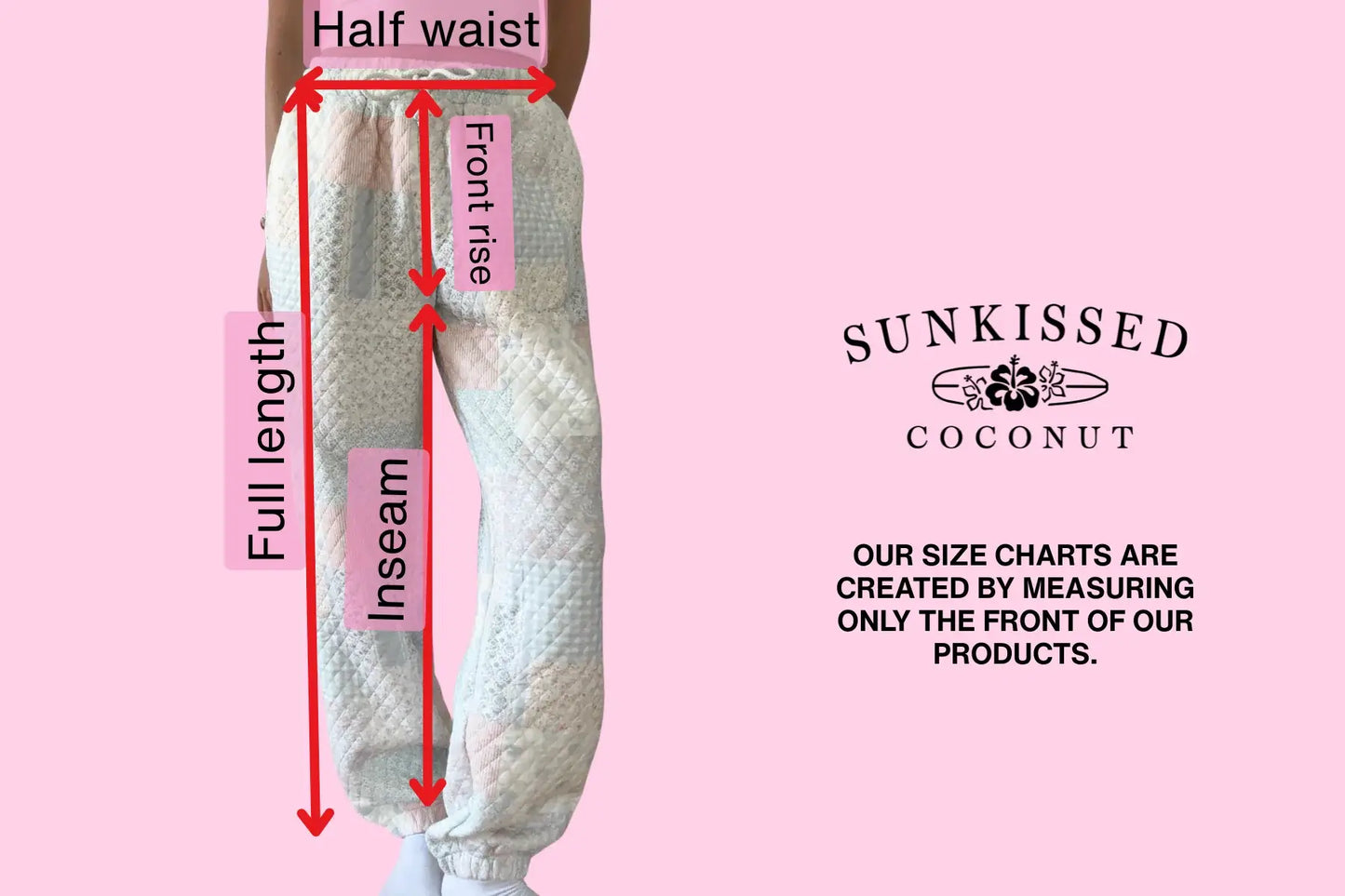 Quilted Pastel Joggers