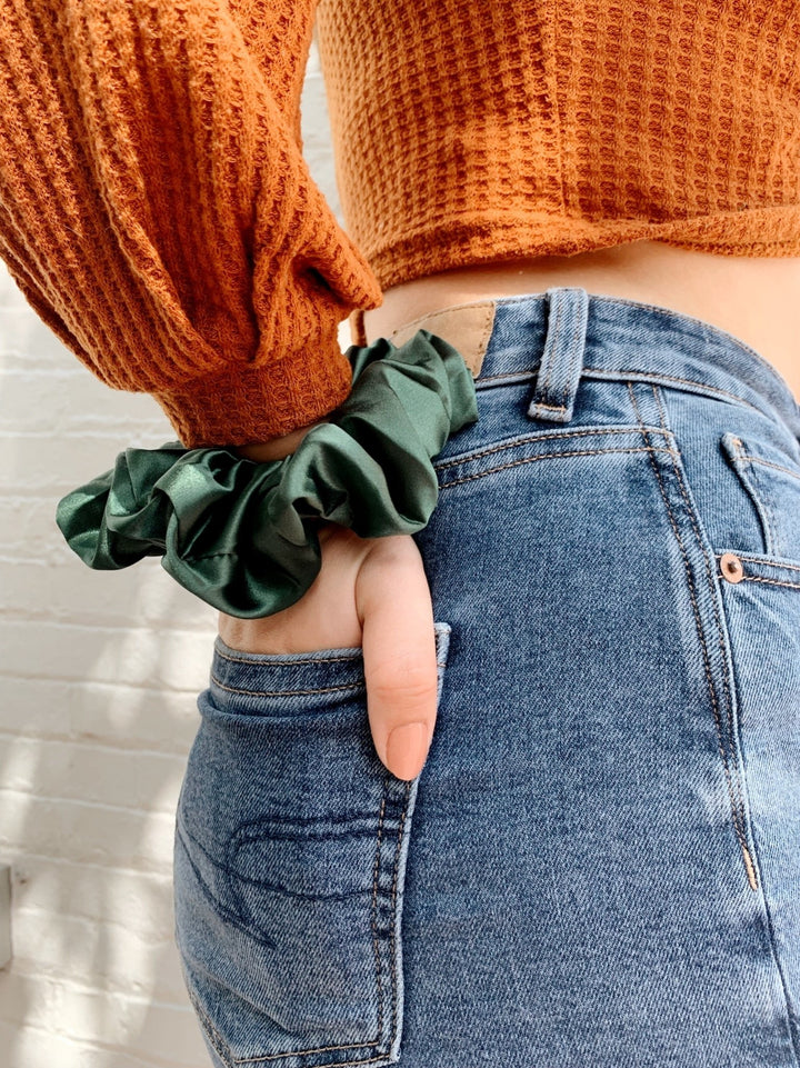 Hunter- Mulberry Silk Scrunchie