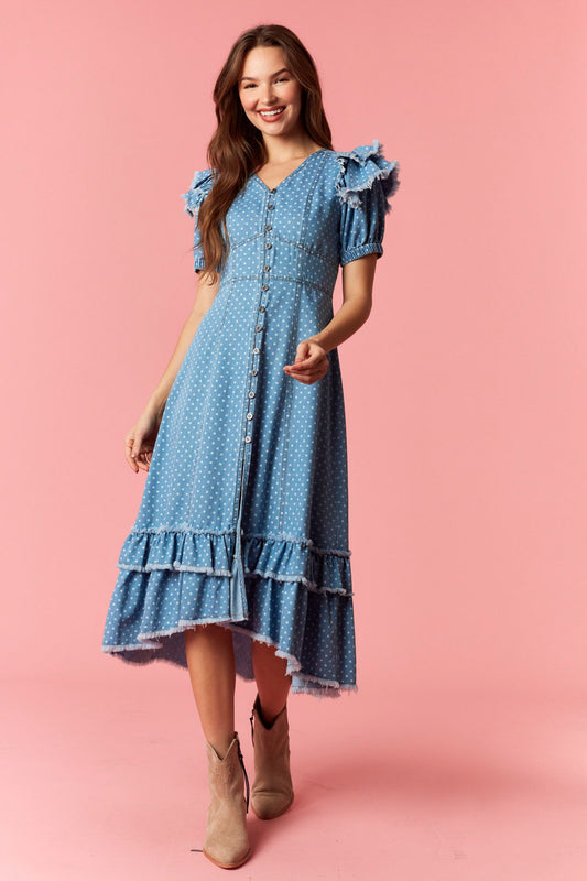 Darcie Denim Midi Dress