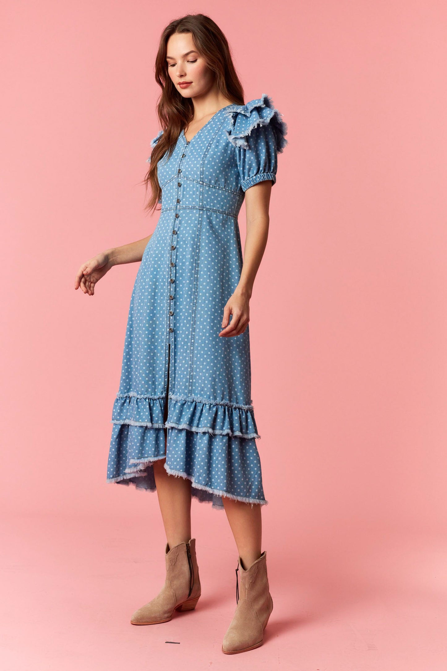 Darcie Denim Midi Dress