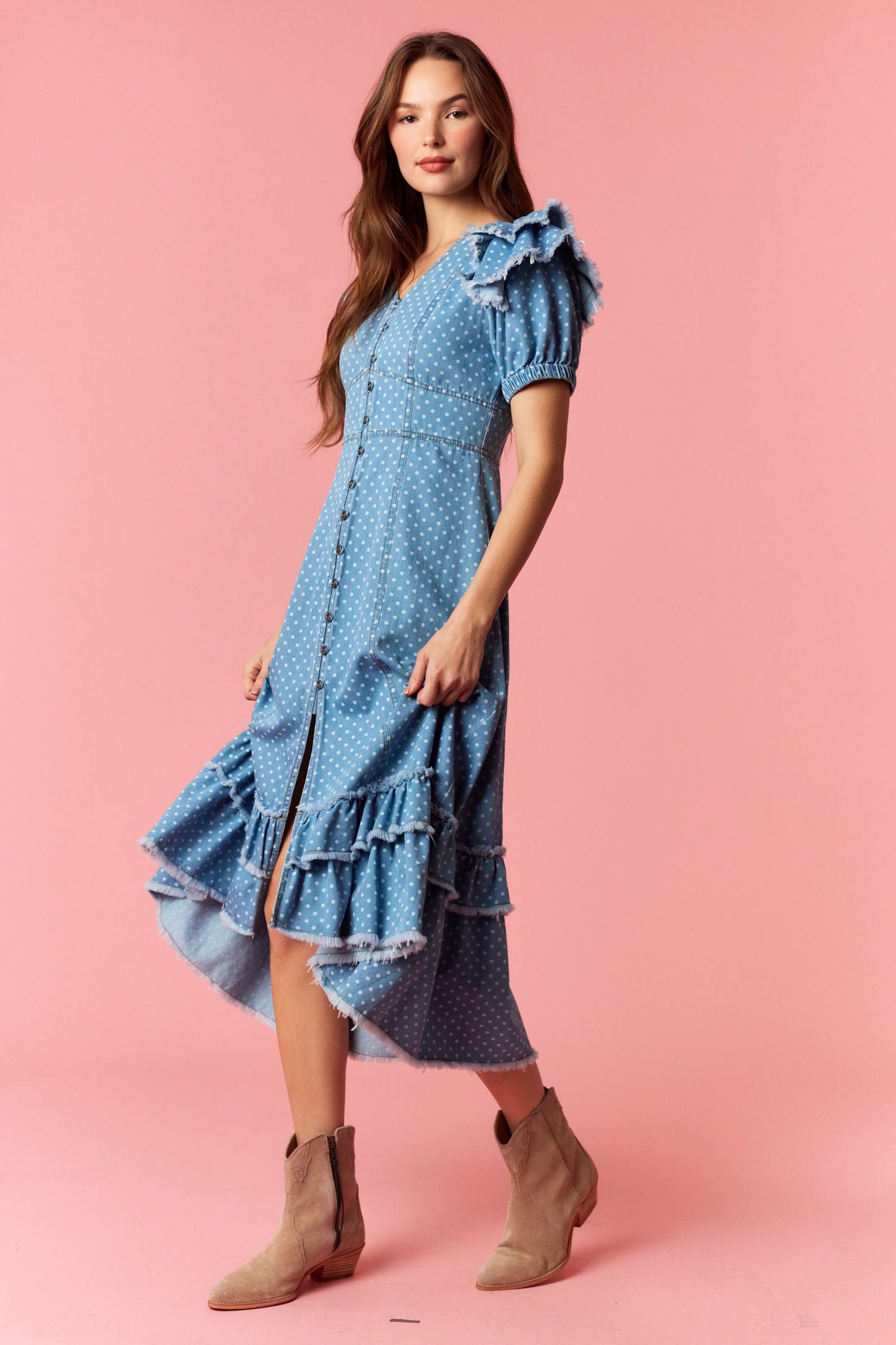 Darcie Denim Midi Dress