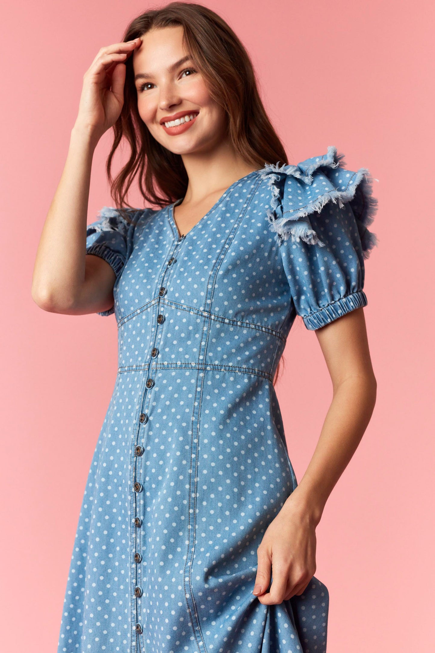 Darcie Denim Midi Dress