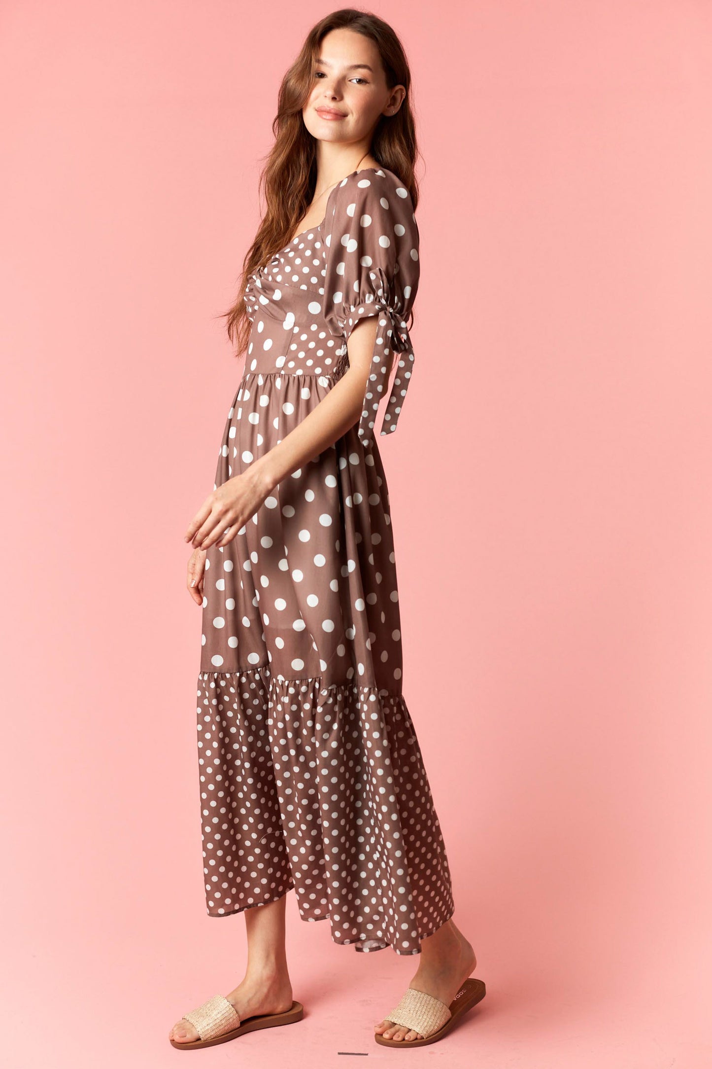 Darci Polka Dot Maxi Dress