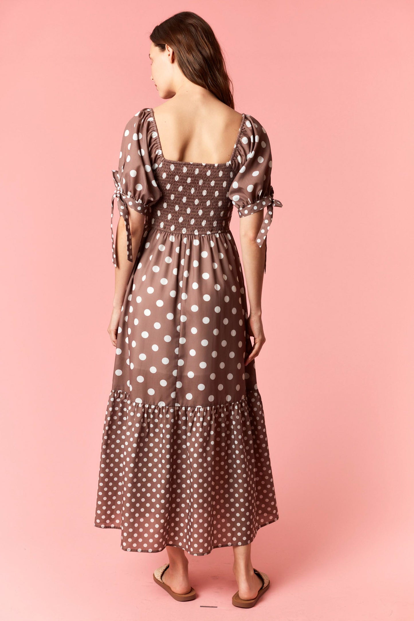 Darci Polka Dot Maxi Dress