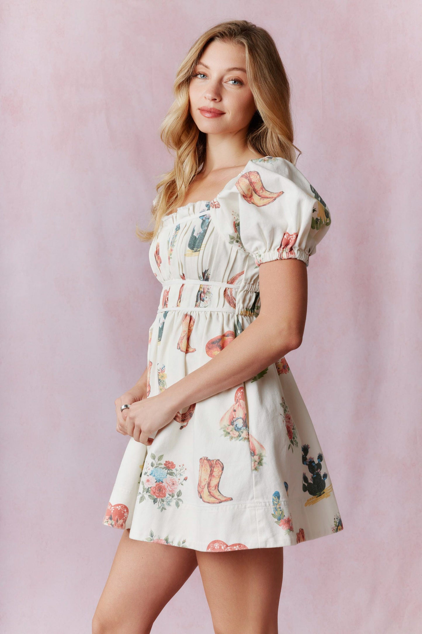 Take Me To The Rodeo Mini Dress