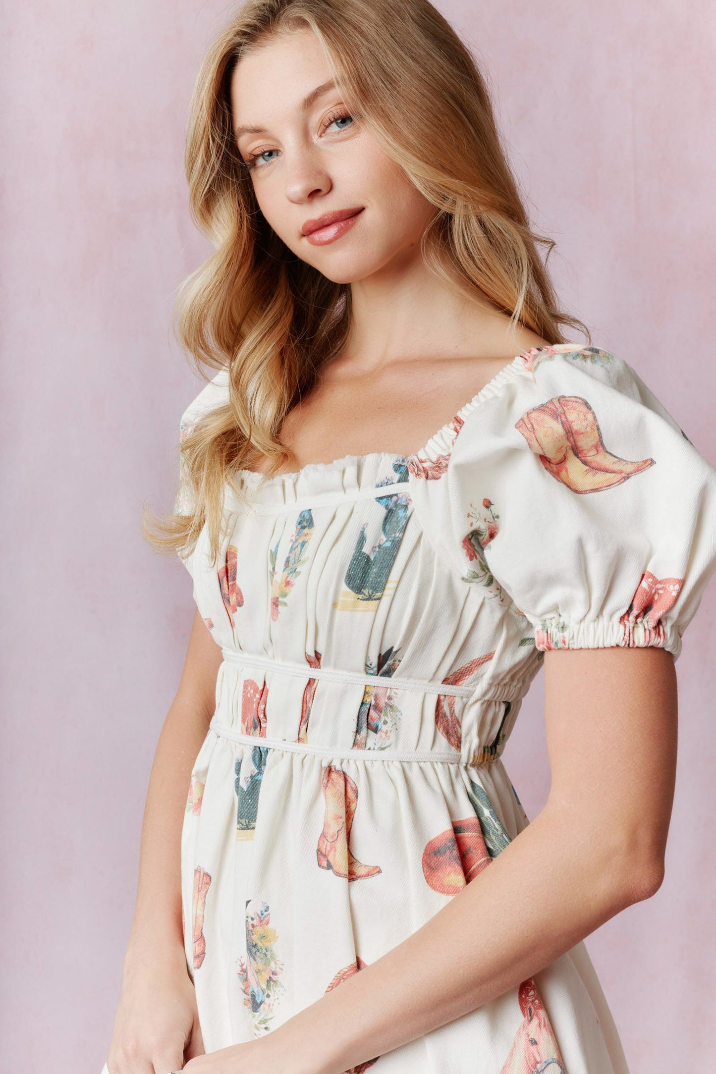 Take Me To The Rodeo Mini Dress