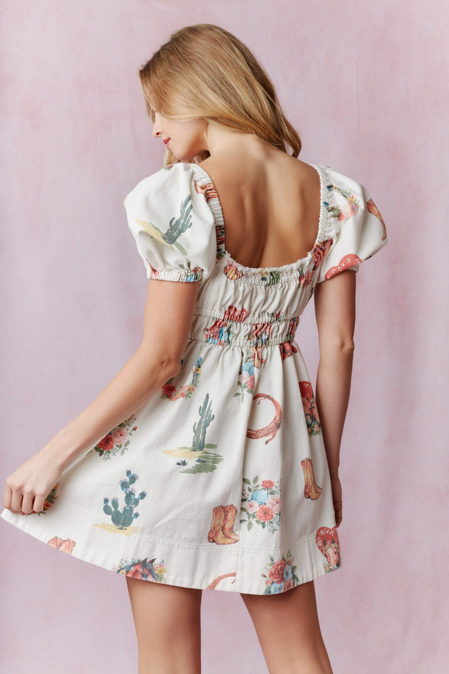 Take Me To The Rodeo Mini Dress