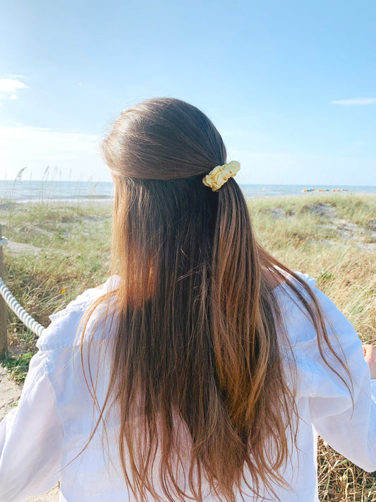 Lemon - Silk Skinny Scrunchie