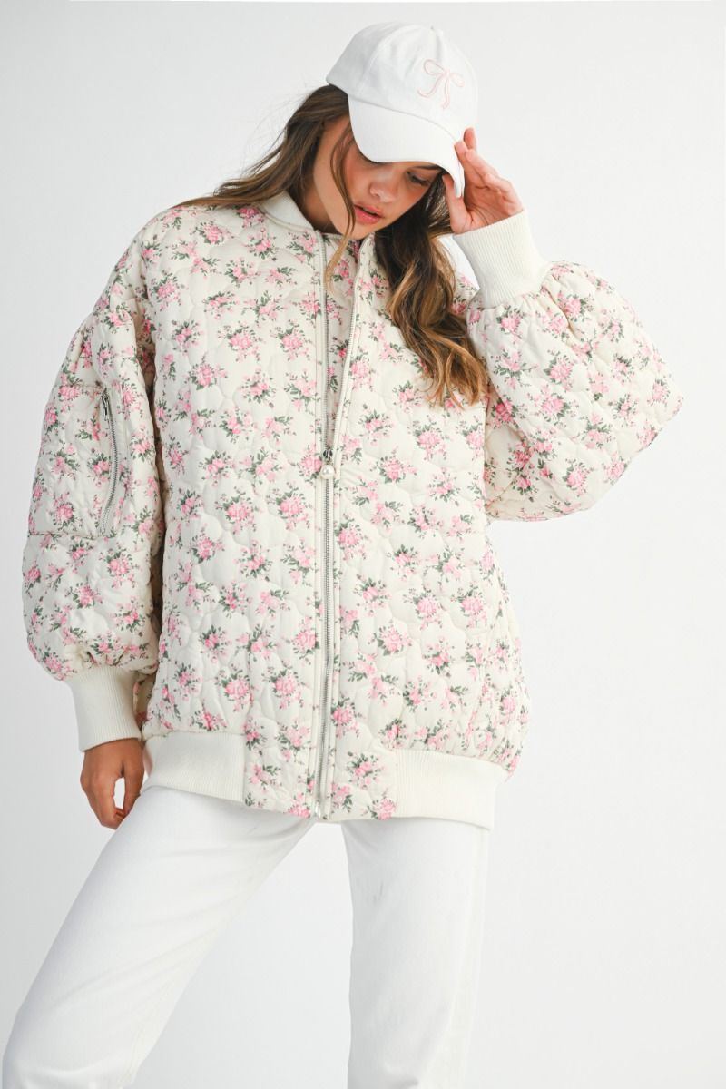Mckenna Floral Bomber Jacket
