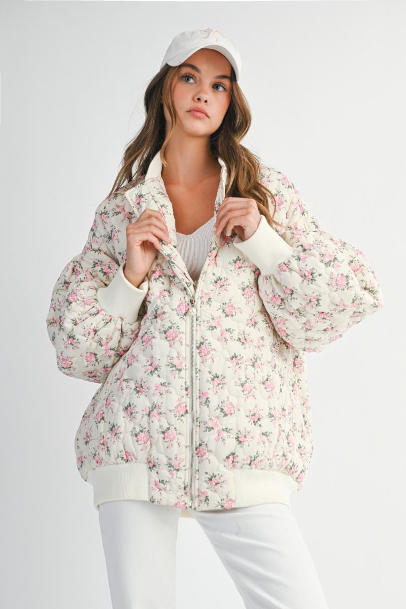 Mckenna Floral Bomber Jacket
