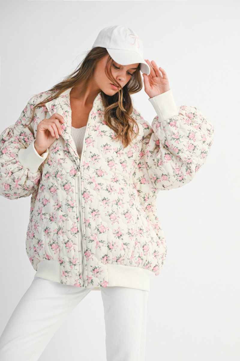 Mckenna Floral Bomber Jacket