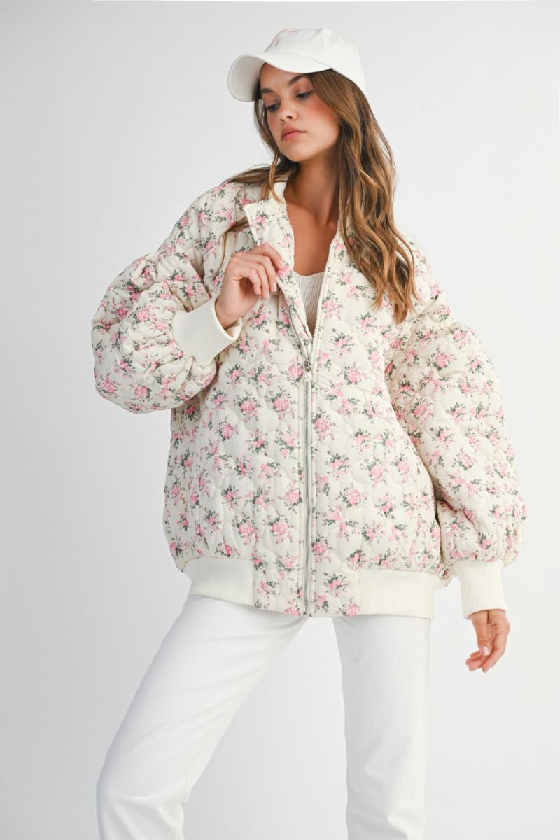 Mckenna Floral Bomber Jacket