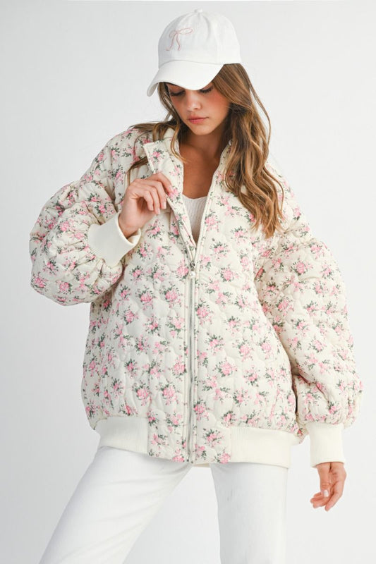 Mckenna Floral Bomber Jacket