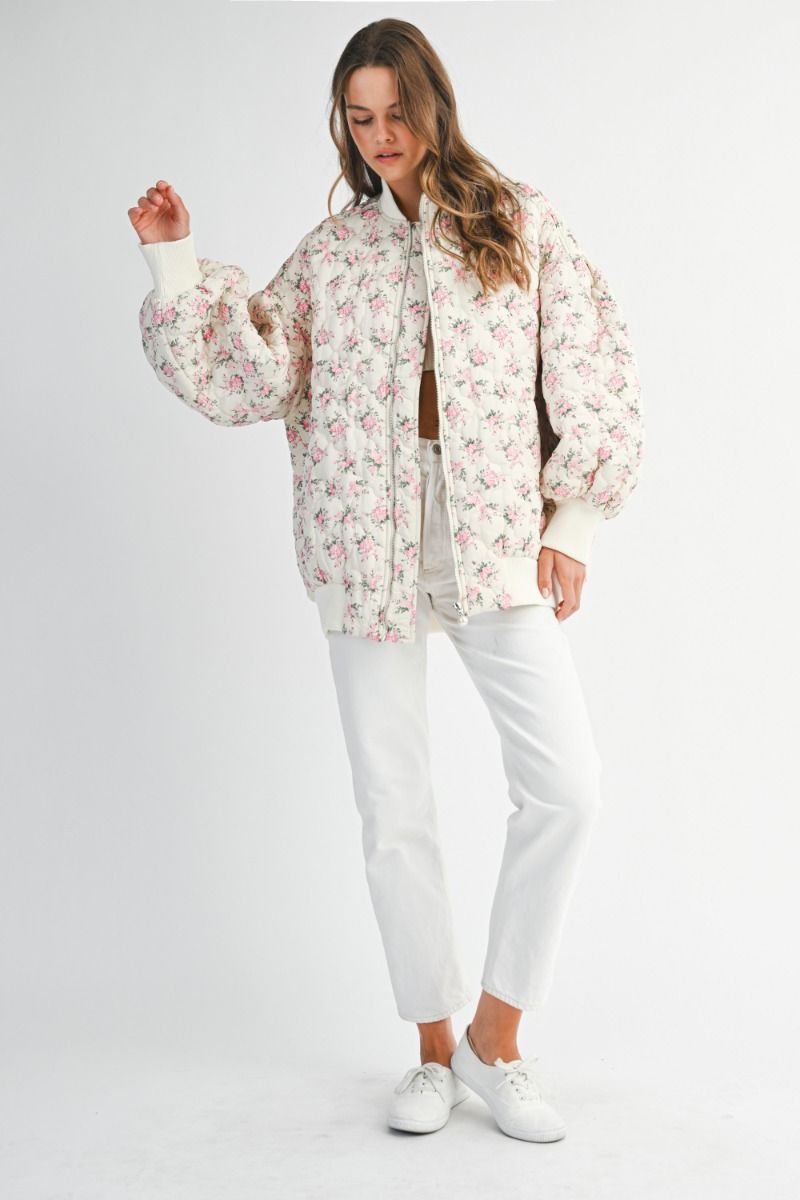 Mckenna Floral Bomber Jacket
