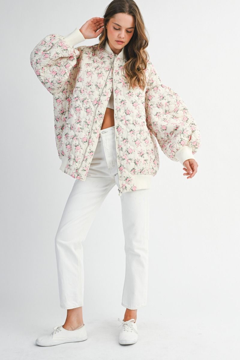Mckenna Floral Bomber Jacket