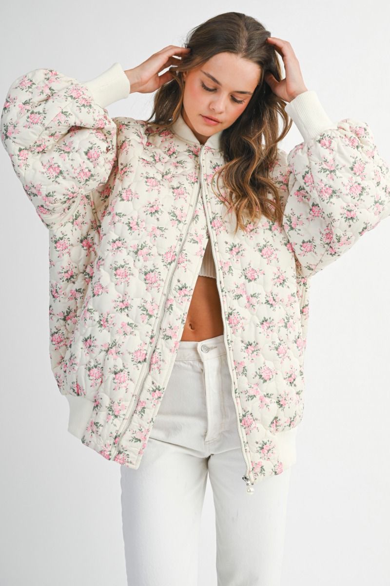 Mckenna Floral Bomber Jacket