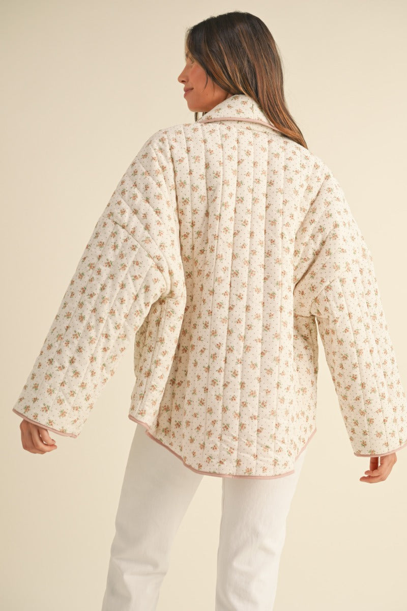 Charlene Vintage Floral Quilt Jacket