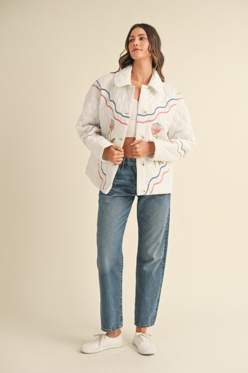 Marcy Embroidered Shacket