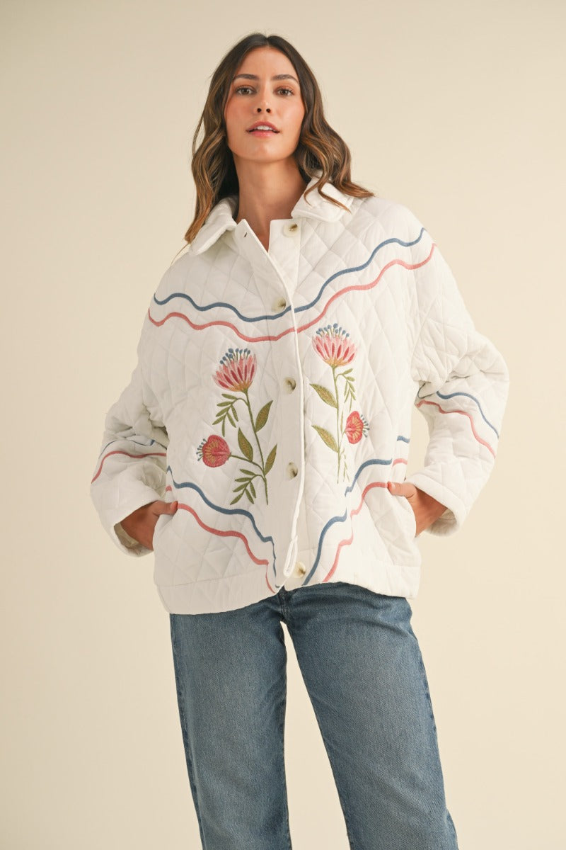 Marcy Embroidered Shacket