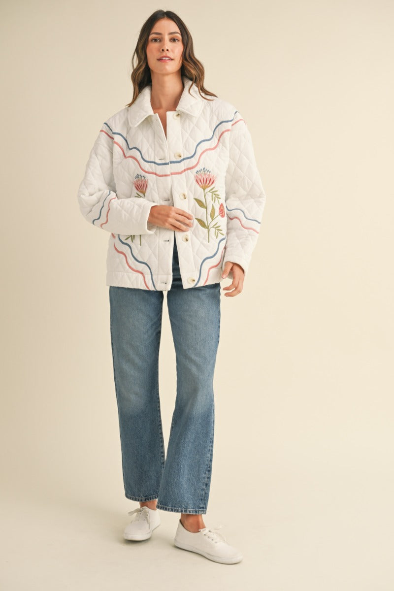 Marcy Embroidered Shacket