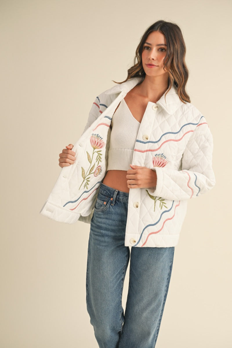 Marcy Embroidered Shacket