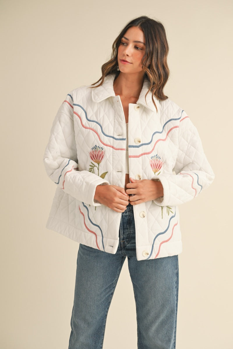 Marcy Embroidered Shacket
