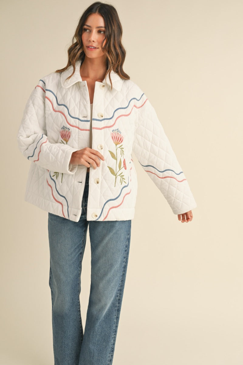 Marcy Embroidered Shacket