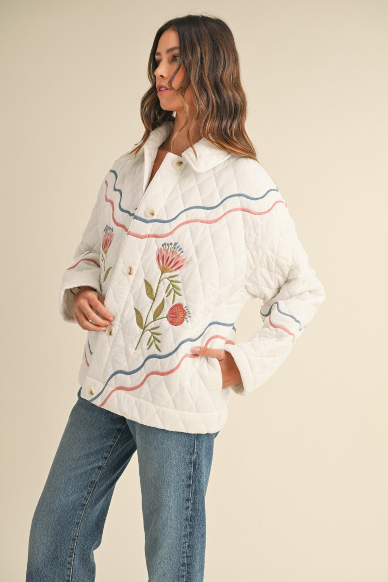 Marcy Embroidered Shacket