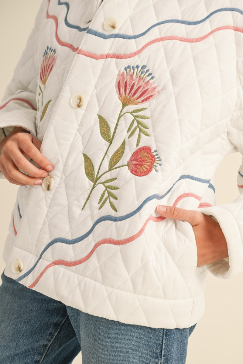 Marcy Embroidered Shacket
