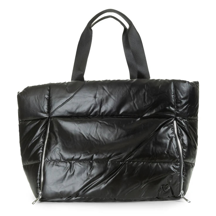 Panarama Puffer Tote- Black