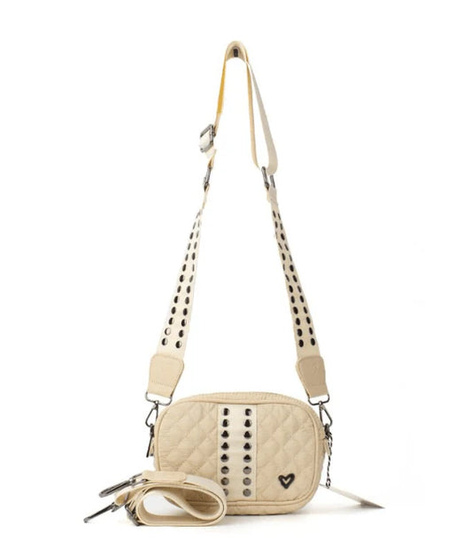 Essex Quilted Crossbody Bag - Sandstone