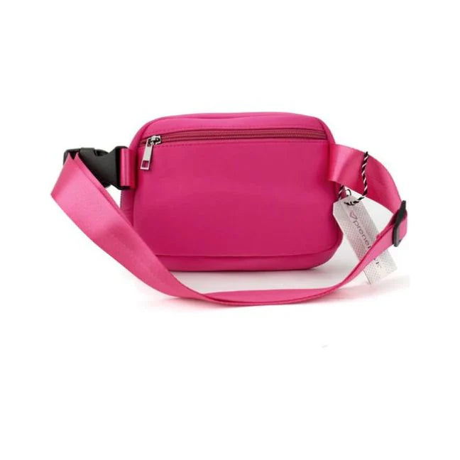 Vaughan Woven Belt/Crossbody Bag - Magenta