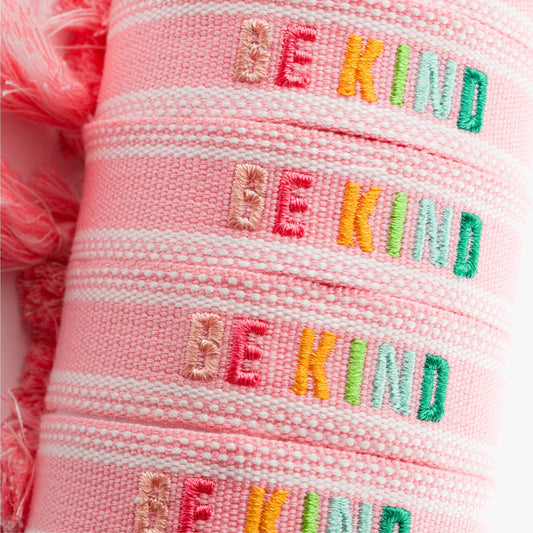 Colorful Embroidered Bracelets | Blush | Be Kind